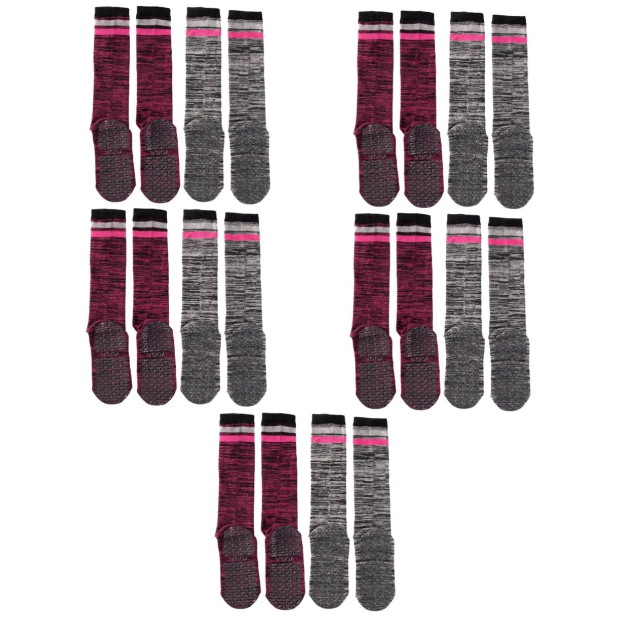 VANZACK Calcetines Antideslizantes Calcetines De Pantorrilla Calcetines De Calcetería Pilates Calcetines De De Pantorrilla Calcetines De Yoga Medias Mezclado