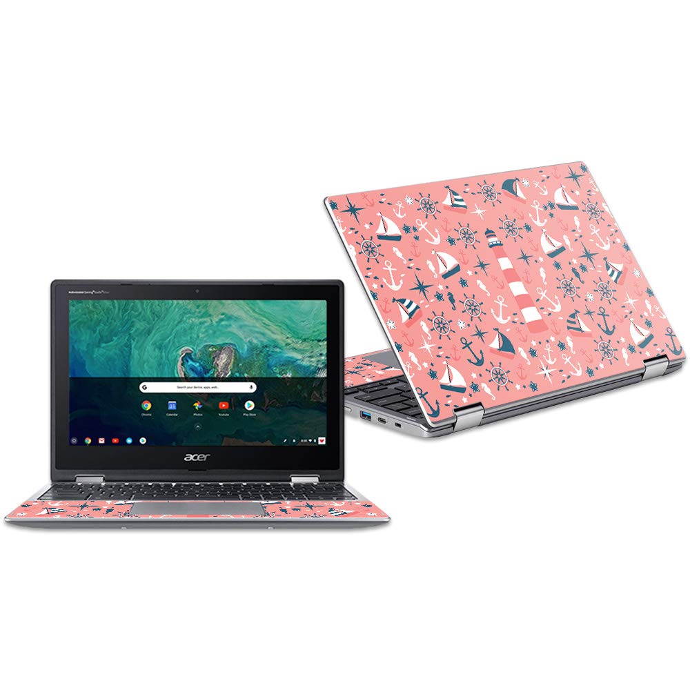MightySkins Vinyl Decal Skin For Acer Chromebook Spin 11 CP311 - Protective Wrap, Solid Peach Color - View #7