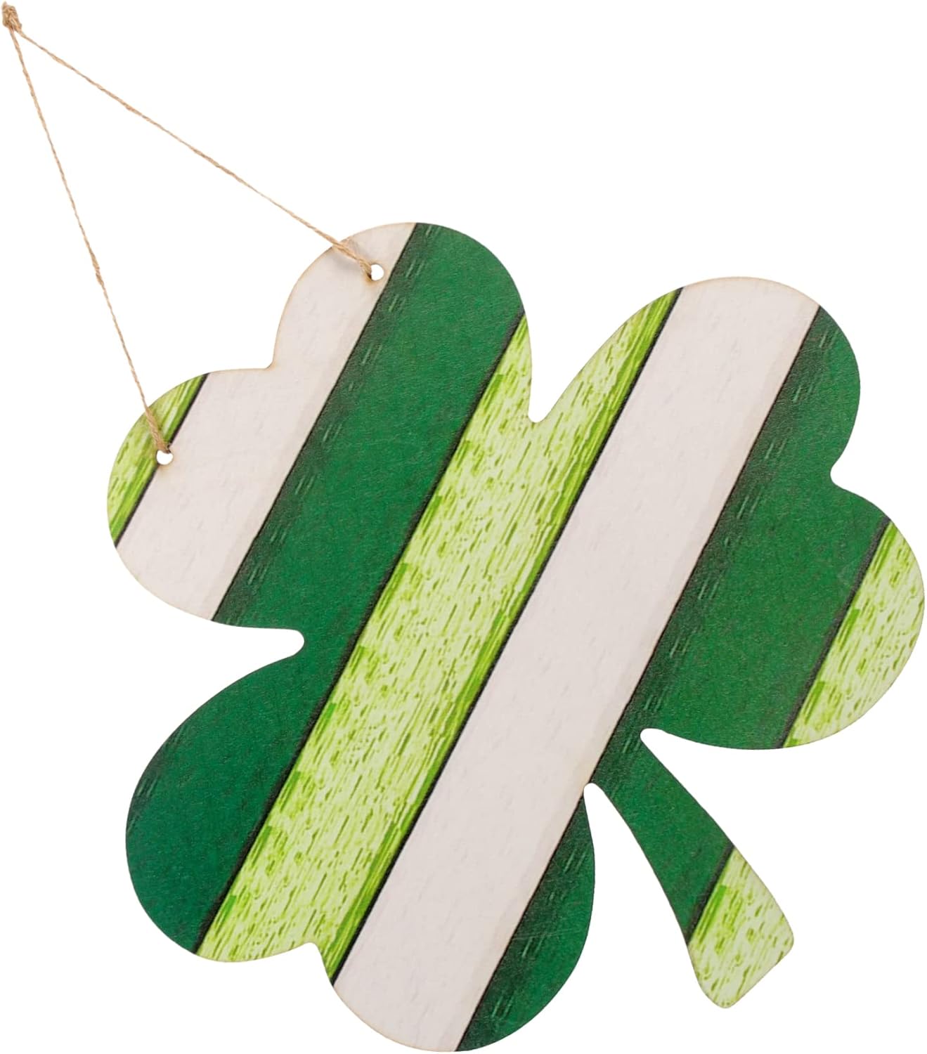 Garneck Wooden St Patrick's Day Door Hanger - Rustic Farmhouse Pendant Decoration for Front Door - Celebrate with Festive Greenery and Spirit