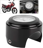 Aramox Motorkerékpár Kormányra Szerelhető Vízálló Kvarcóra Fekete-Fehér 5