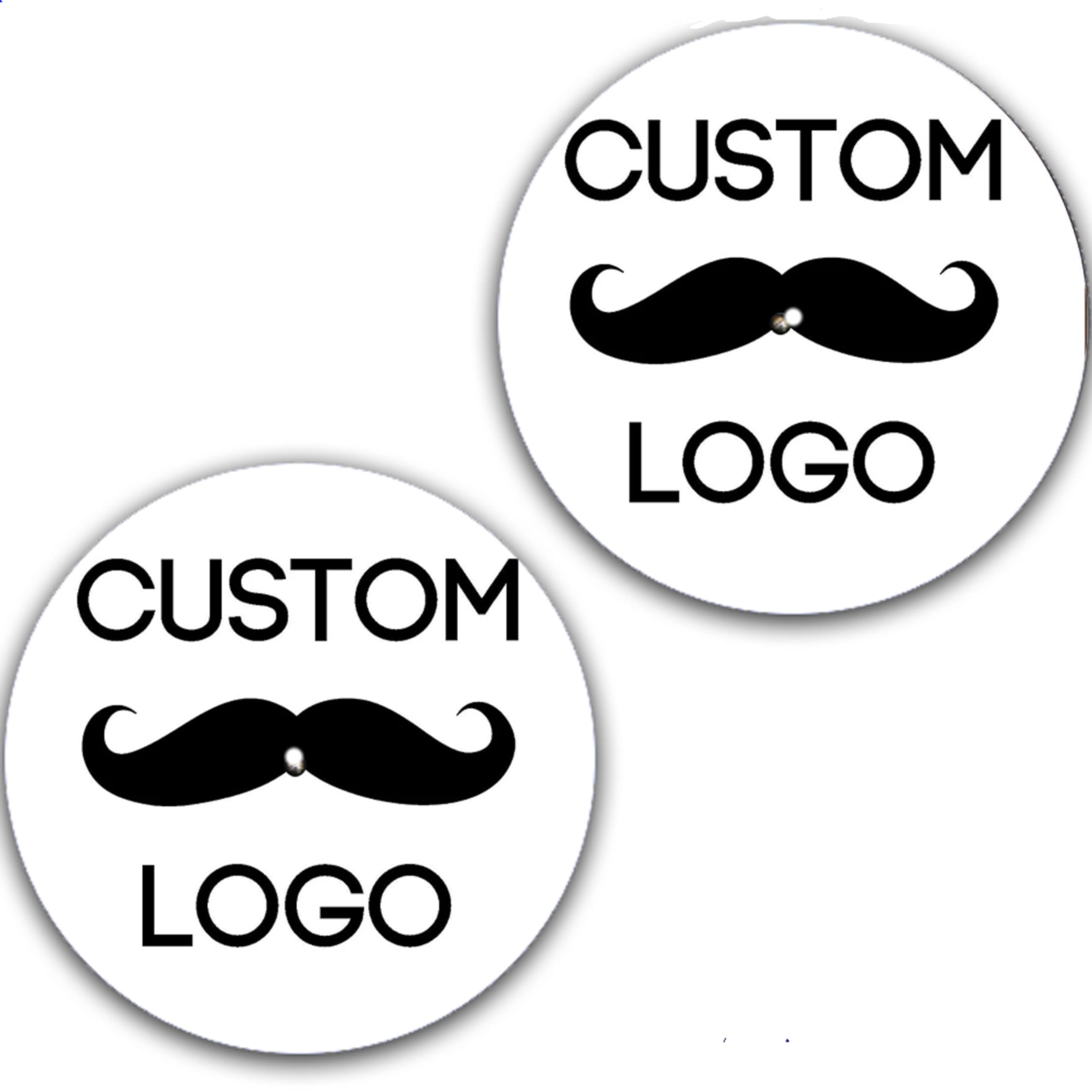 DJ One Pair DJ Custom LOGO x2 Scratch Pads 1200 Vinyl Memorabilia 12