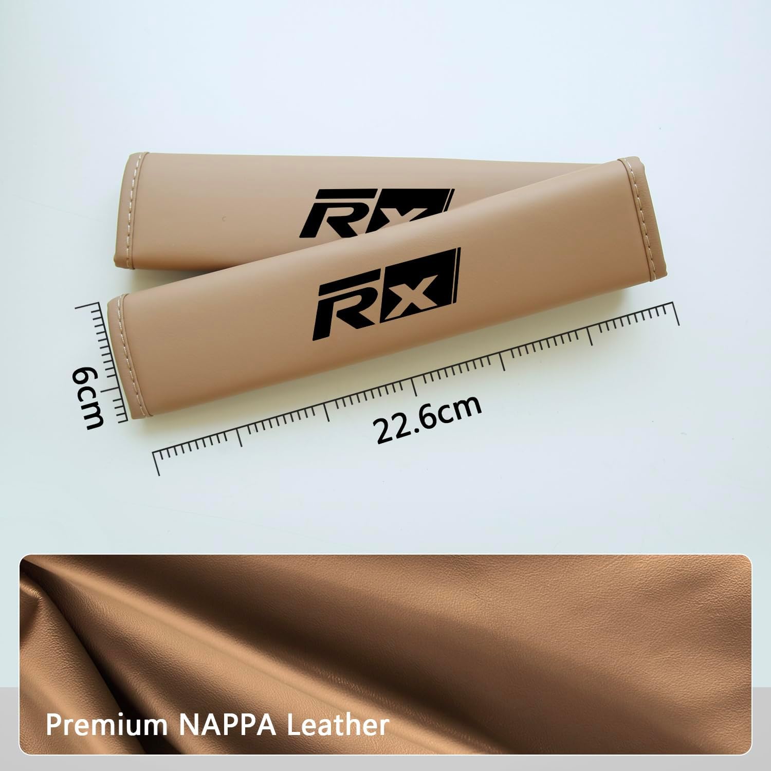 Nappa Leather Seat Belt Shoulder Pad,Seat Belt Cover for Lexus RX 350 350h 500(2 Packs)