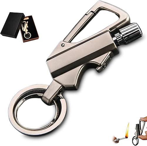 Miniatura 14 de Consensuts Lighter-Consensuts - Encendedor infinito permanente con llavero multiherramienta abridor de botellas para exteriores (F)