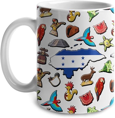 Miniatura 8 de Lotacy Taza de café con símbolos de Venezuela con bandera de mapa, taza de cerámica con bandera de Venezuela, taza de café de 11 onzas, regalo para