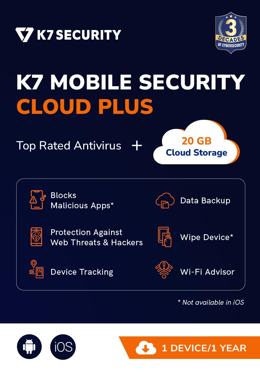K7 Mobile Security with 20 GB cloud storage |1 User 1 Year| Email Delivery-No CD-image-20