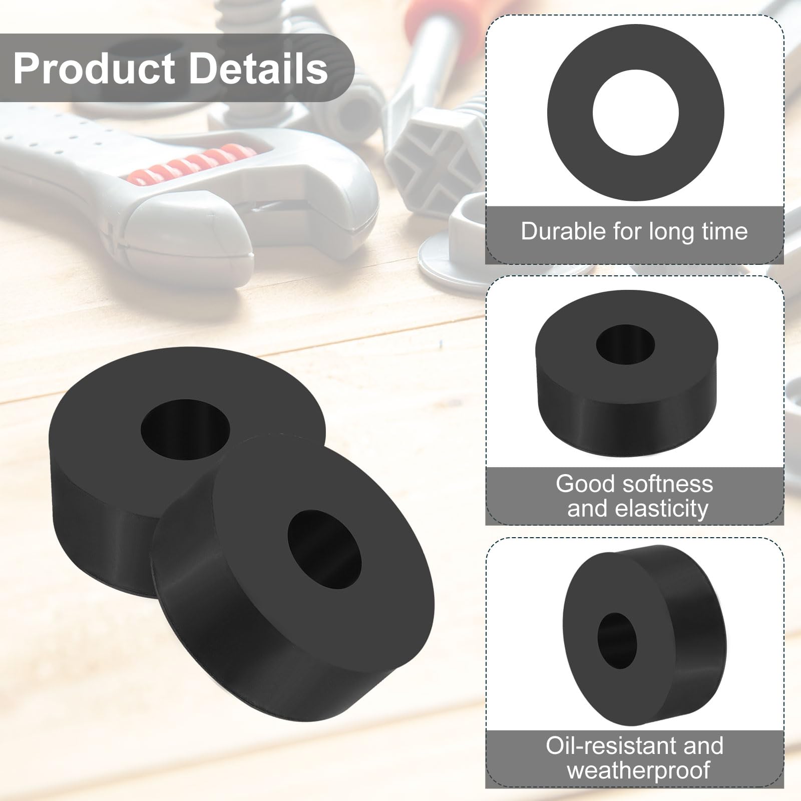 PATIKIL Multi Purpose Rubber Spacer - Image 3