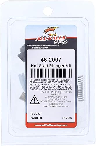 Miniatura 4 de All Balls Kit de émbolo de arranque en caliente (46-2007) para Honda TRX450R 2006 2007 2008 2009, KX250F 2009 2010, Suzuki RMZ250 2007 2008 2009