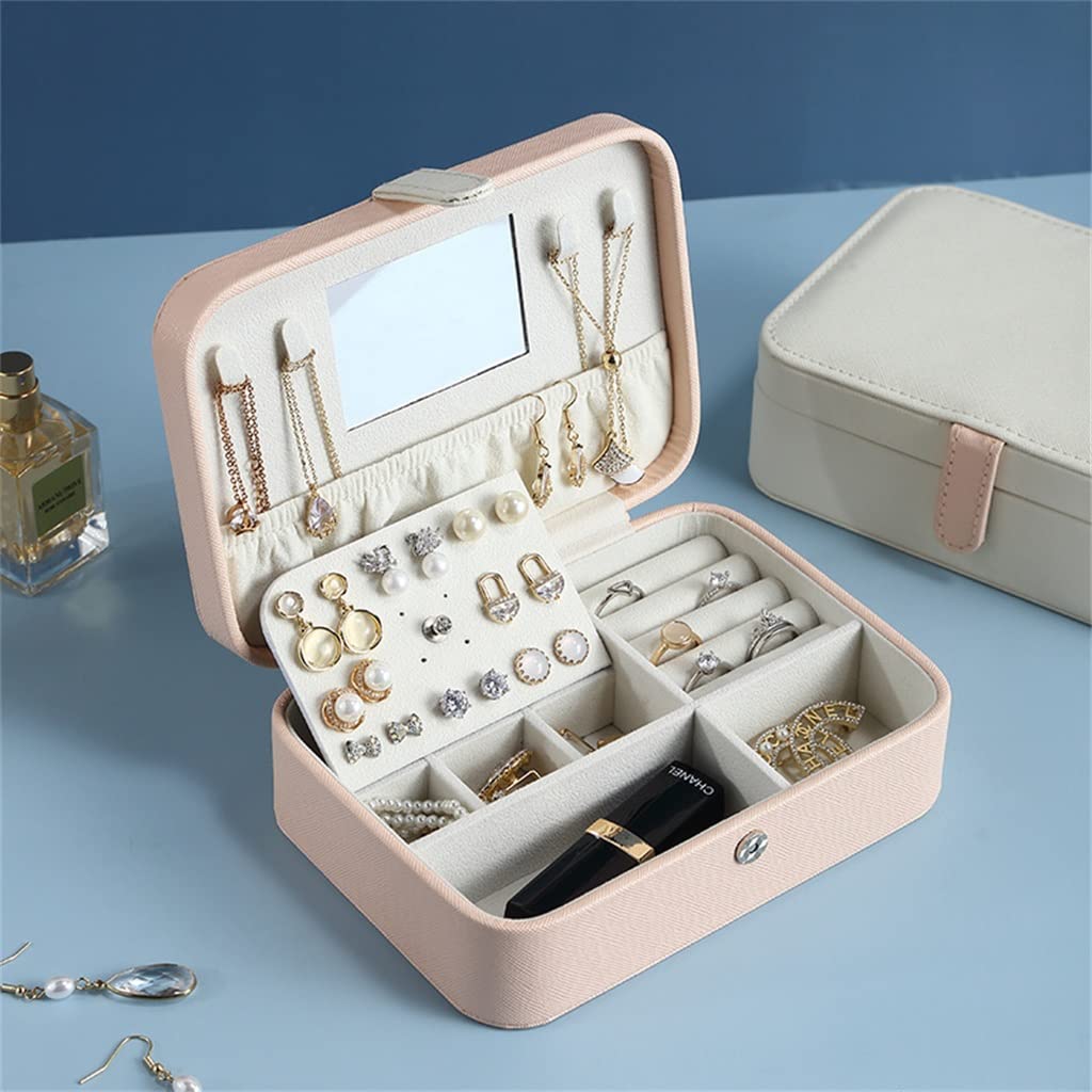 Schmuckschatulle, praktische Aufbewahrungstasche für Ohrstecker, Schmuck, Lippenstift, Ring-Organizer