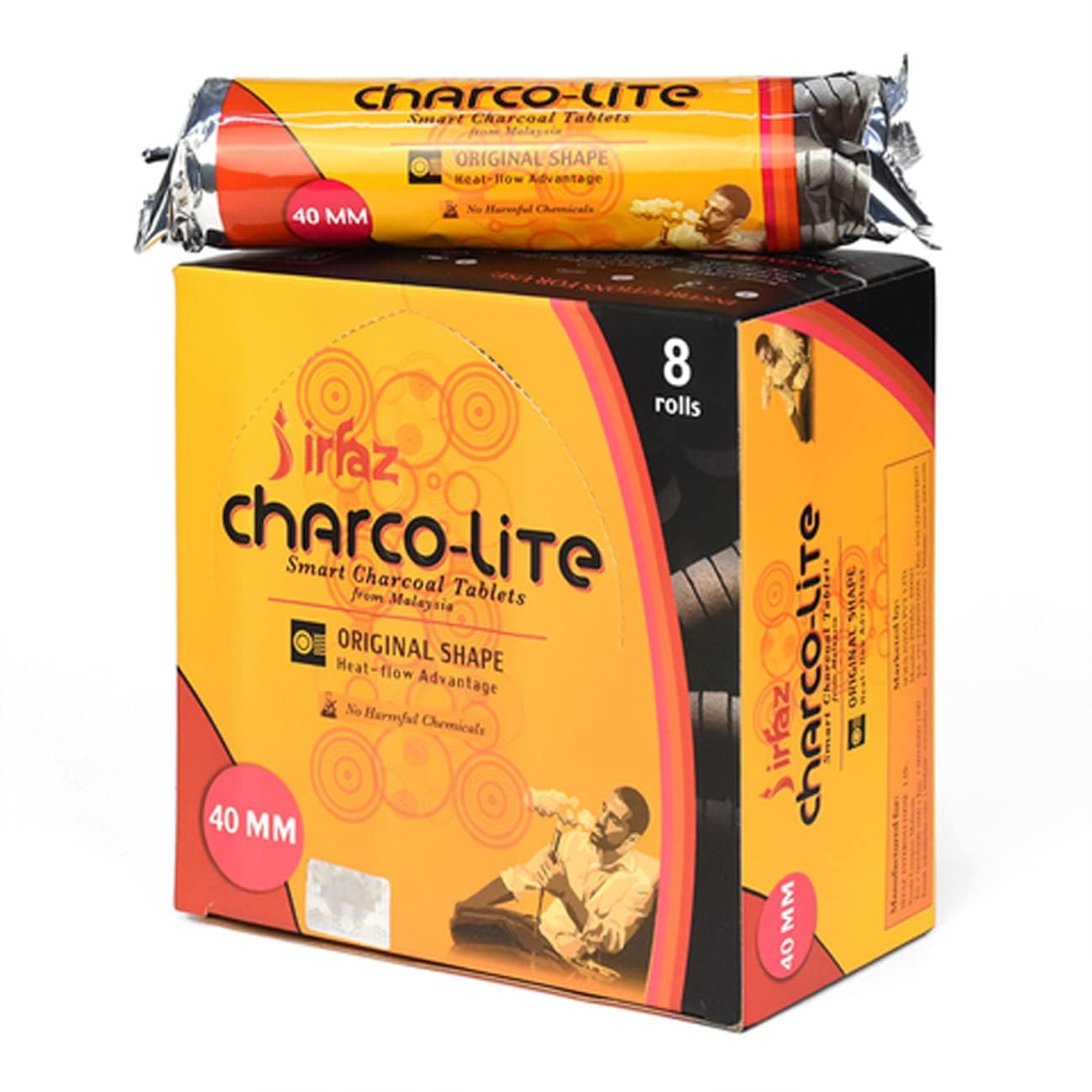 Charco lite Bakhoor Charcoal 80 Peice-40MM