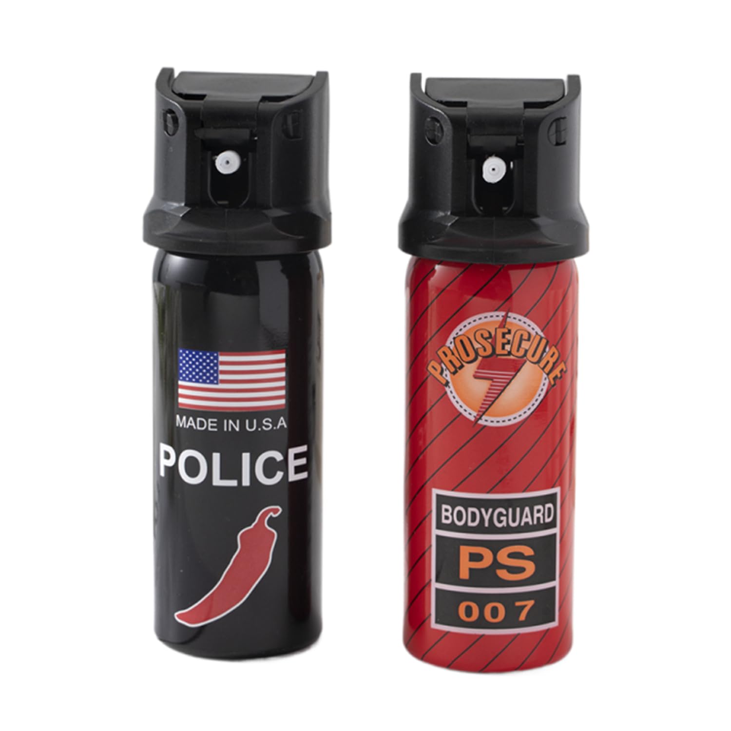 2-Pack 60ml Outdoor Personal Protection Pepper Spray - Water Column Self Defence Pepper Spray(Mixed)
