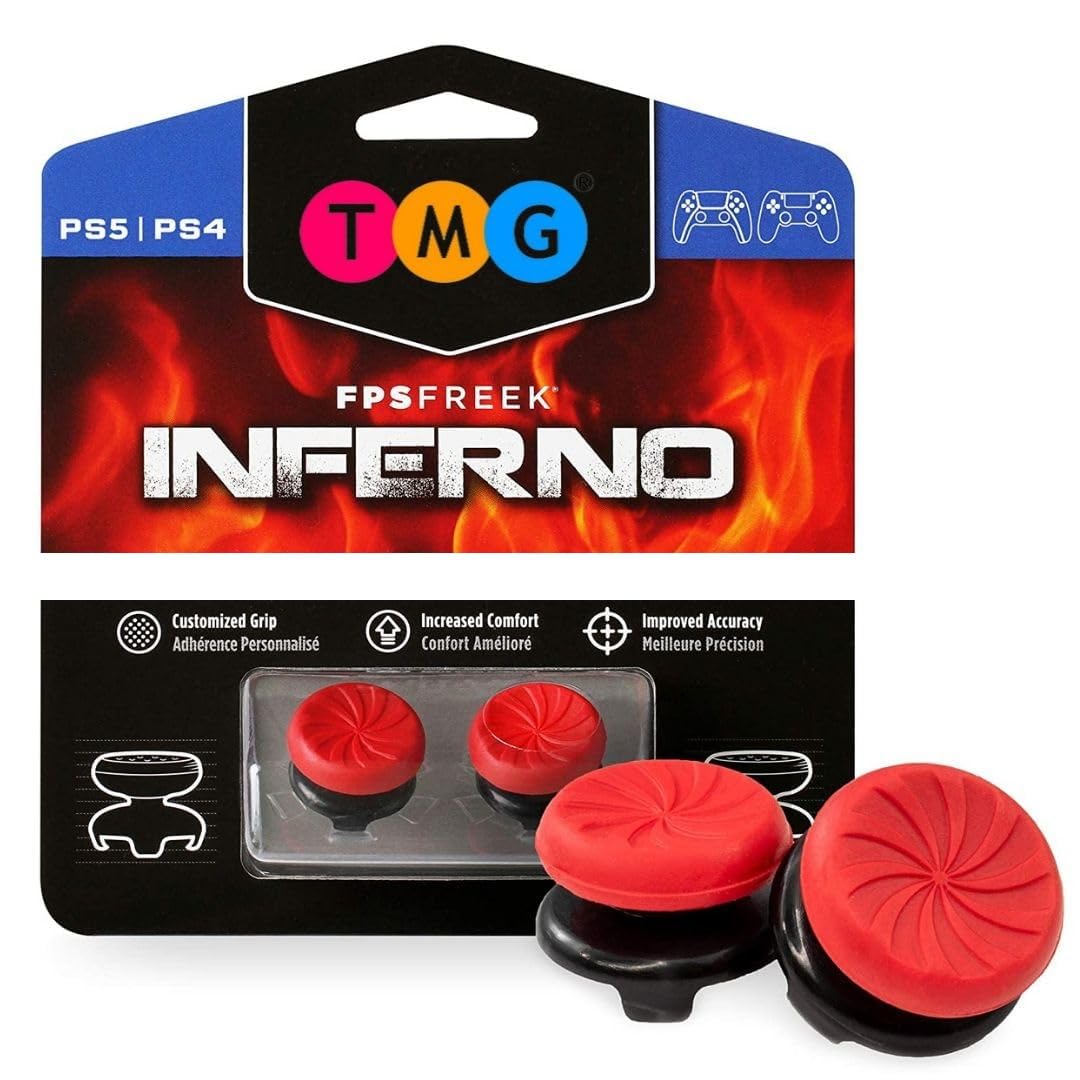 TMG PS5/PS4 Controller Analog FPS Extenders Thumbstick Inferno Convex 2 Mid-Rise for PS4/PS5 Controller-Red (B0D1K8LDJS) Amazon Price History, Amazon Price Tracker