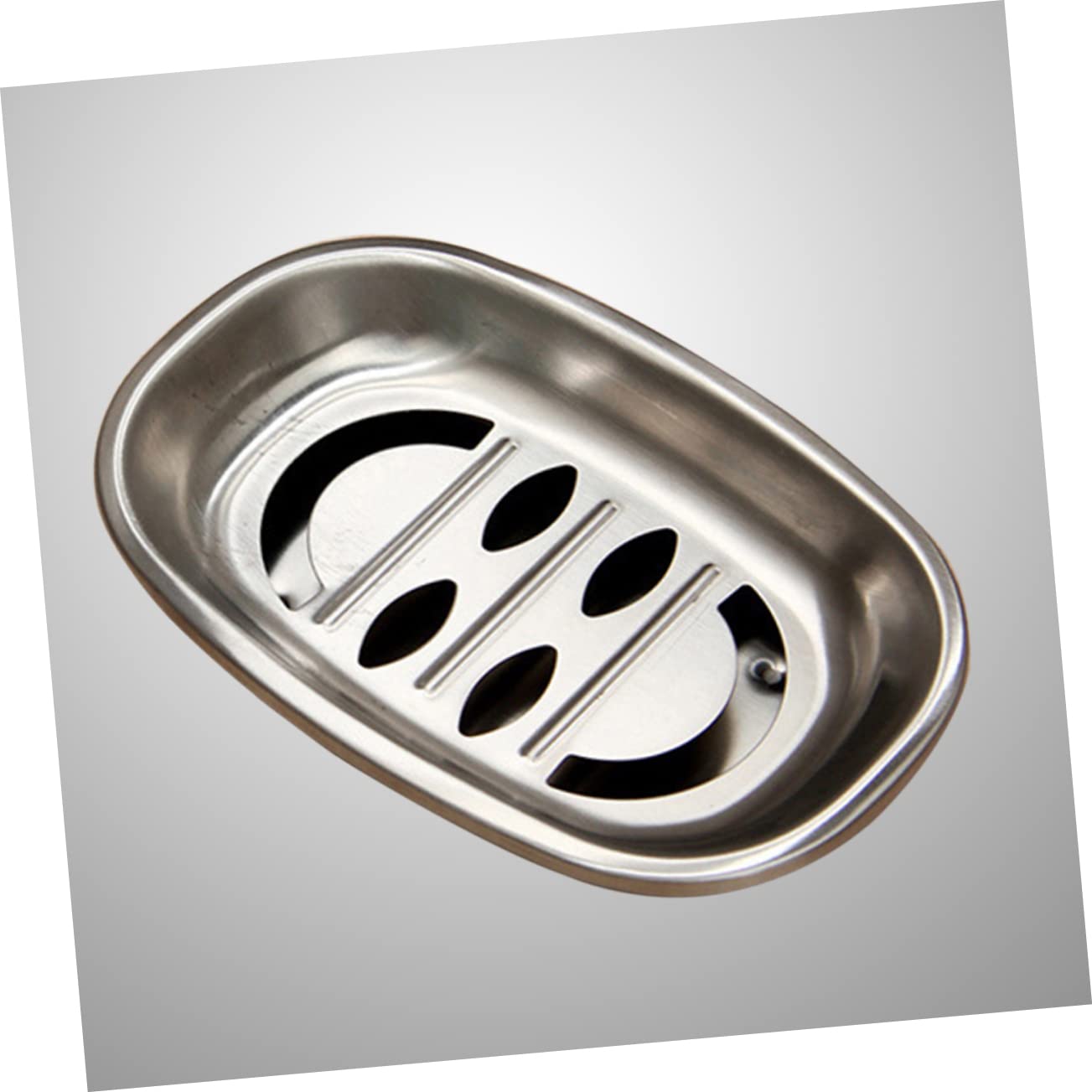 Zerodeko 3piezas Jabonera De Acero Inoxidable De Doble Capa Drenaje Soporte para Jabón Ovalado para Baño y Cocina Fácil De Limpiar
