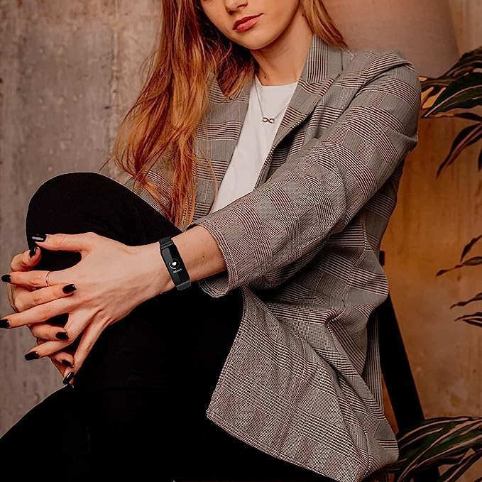 Miniatura 6 de Bandas compatibles con Inspire 3 mujeres y hombres, accesorios de cuero, correa de muñeca compatible con Inspire 3 (Inspire 3, negronegro)