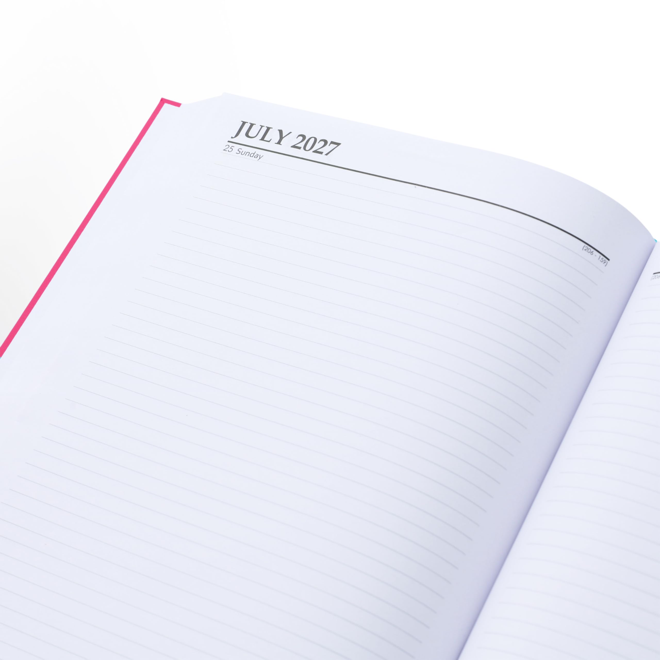 Terminplaner 2027, 2 Seiten pro Tag, fester Einband, A4-Planer, Tagebuch mit Lesezeichen, Ganzjahres-Tagesplaner von Januar bis Dezember 2027 (Kirschrot)