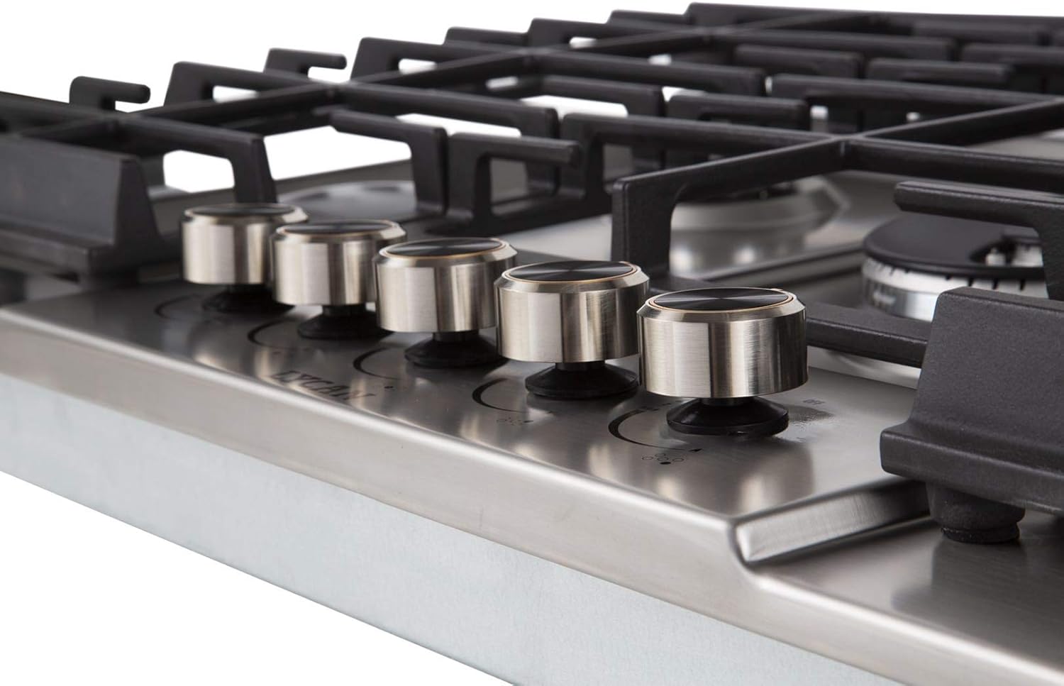 Exclusive Discount 60% Price LYCAN Stainless Steel 5 Italy Sabaf Burners 36 Inch Gas Range Cooktops Heavy Duty RV Stovetop with Metal Knobs LP conversion kit included