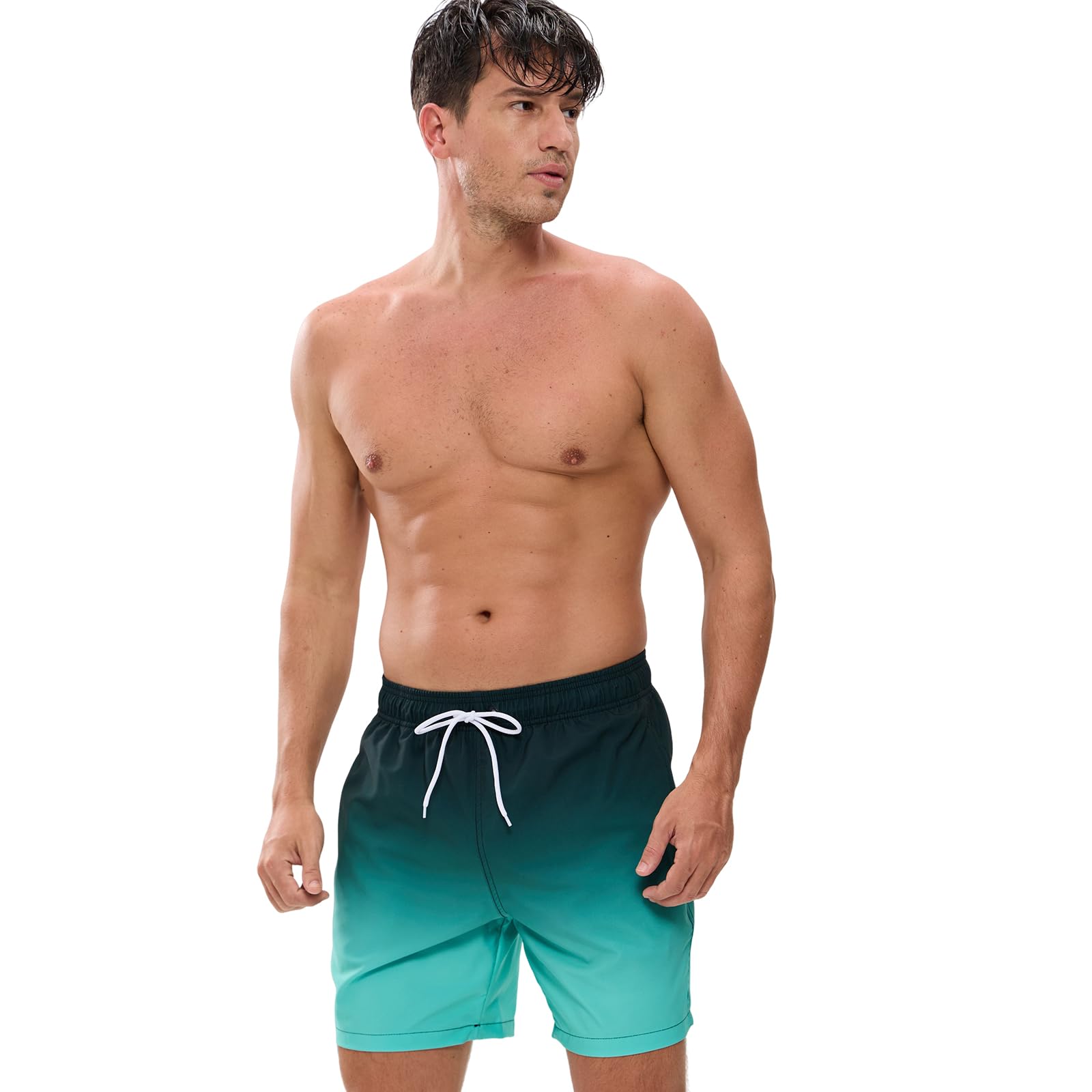 EDOTON Costumi da Bagno Uomo, Leggeri ad Asciugatura Rapida Costume Piscina Uomo Lungo Impermeabili Costume Uomo Mare con Cintura Regolabile e Tasche/Nuoto/Surf/Casual