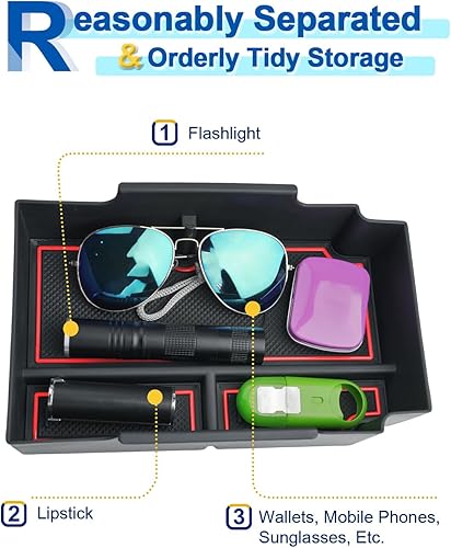 Miniatura 4 de Organizador de consola central Crosstrek 2024 para Subaru Crosstrek (BasePremiumSportLimitedWilderness), inserto de bandeja de consola Crosstrek