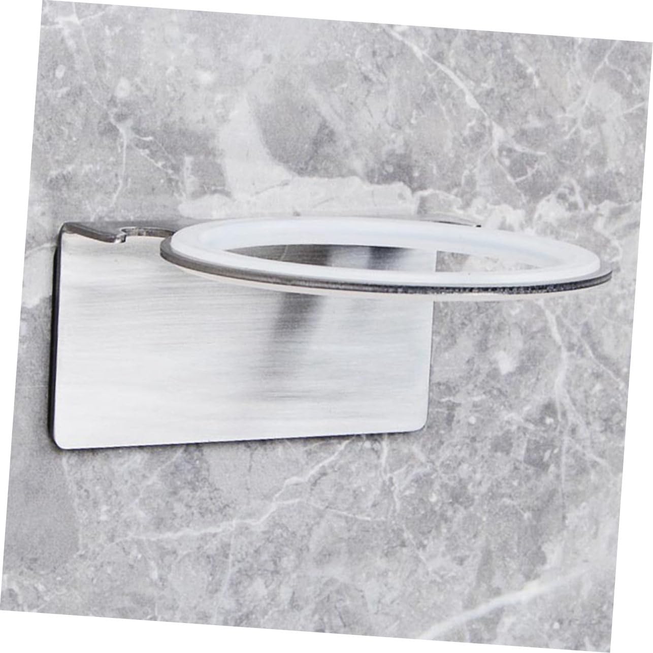 TOPBATHY 3pezzi Asciugacapelli Da Muro Acciaio Inossidabile Supporto Fissaggio Senza Forature Design Elegante Per Bagno e Casa Resistente e Facile Da Installare Portasciugacapelli Duraturo