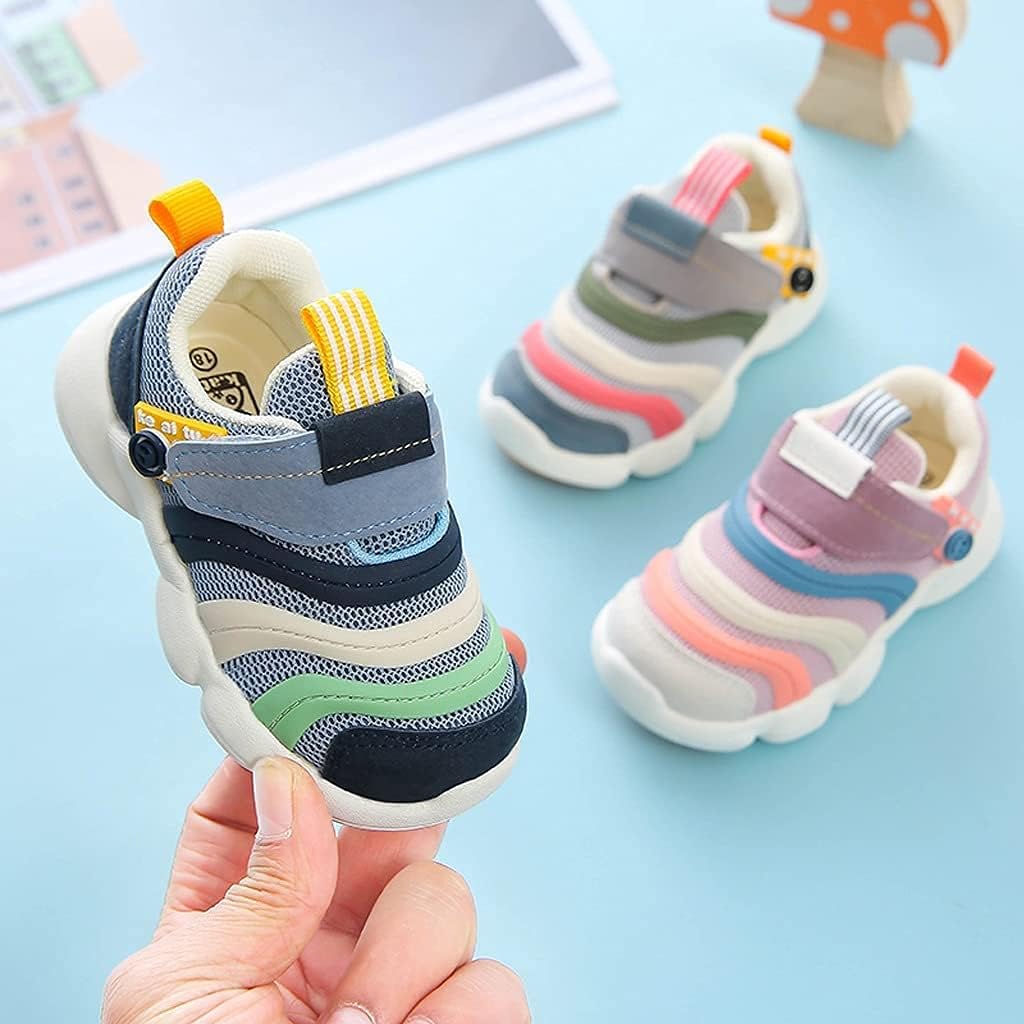 Spring and Autumn Sandals Toddler Soft-Soled Non-Slip Baby Shoes Breathable Mesh Uppers Toddler Shoes Fit Baby Shoes (Color : Color 2 Size : 14 cm) (Color 4 16 cm)