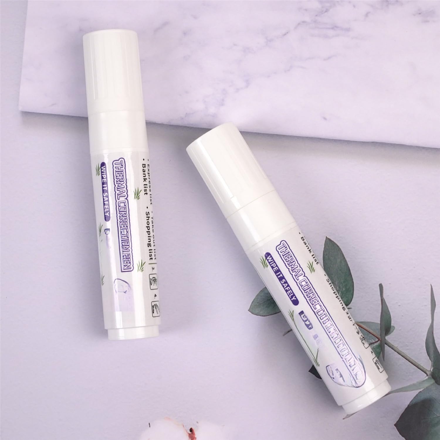 White Out Pen Correzione della carta Label Shopping Bill Data Eraser Protezione della privacy Strumento rapido