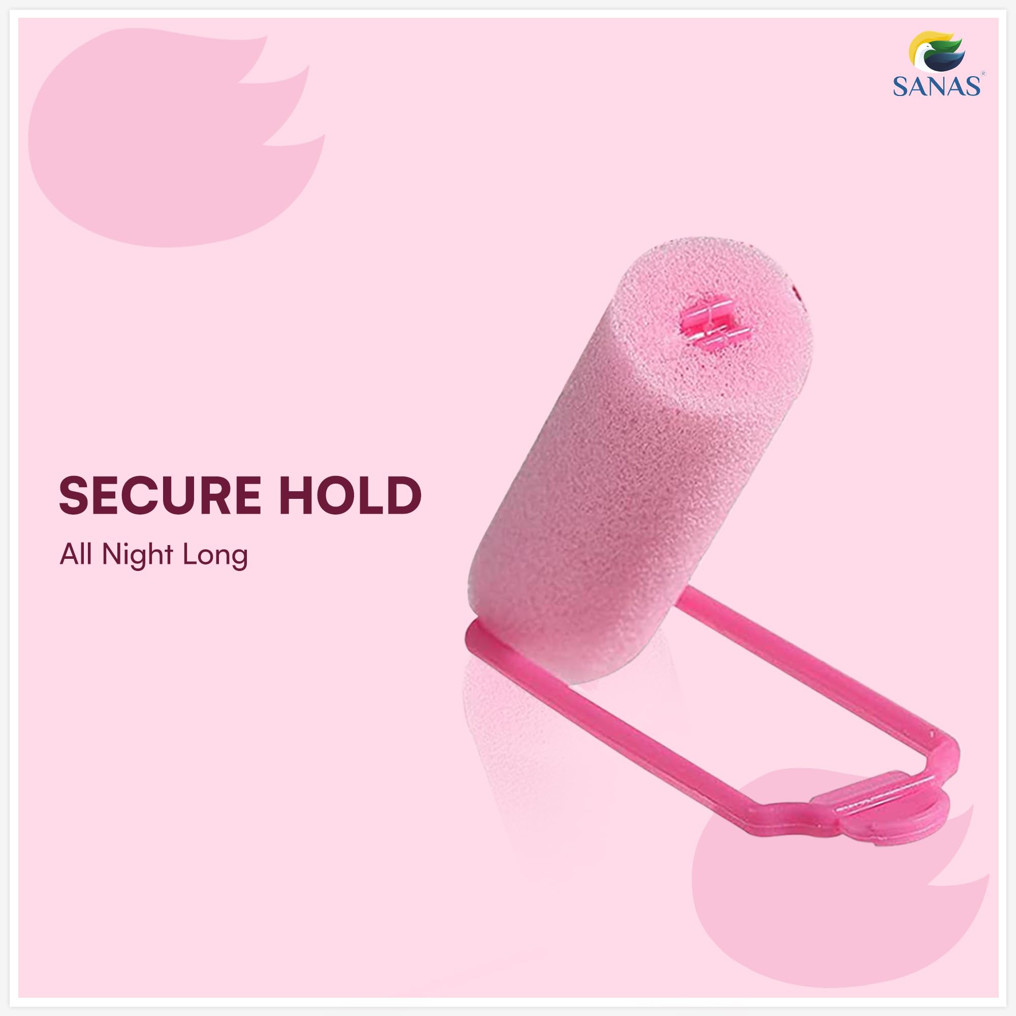 Sanas Heatless Curler For Women 20Pcs Curlers Rollers For Women Heatless Curls Without Volume Rollers For Hair Styling Flexi Rods For Hair Foam Curling Tools 20Pcs 4