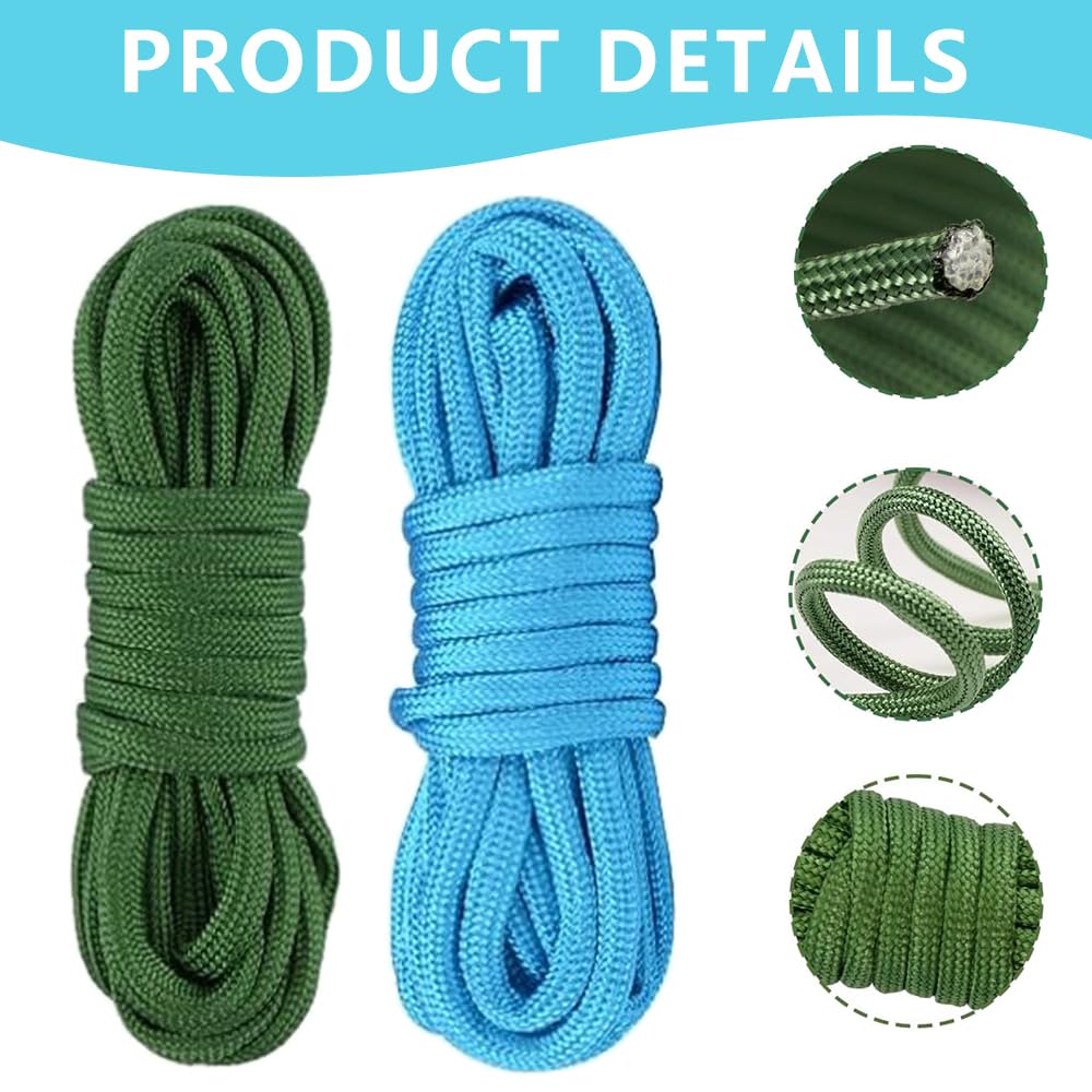 Cuerda de paracord 550 10 ft 3 m 4 mm 7 hilos núcleo nailon pulsera DIY llavero