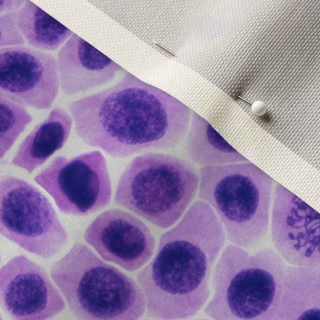 Spoonflower Fabric - Science Biology Purple Printed on Upholstery Velvet Fabric Fat Quarter - Upholstery Home Decor Bottomweight Apparel