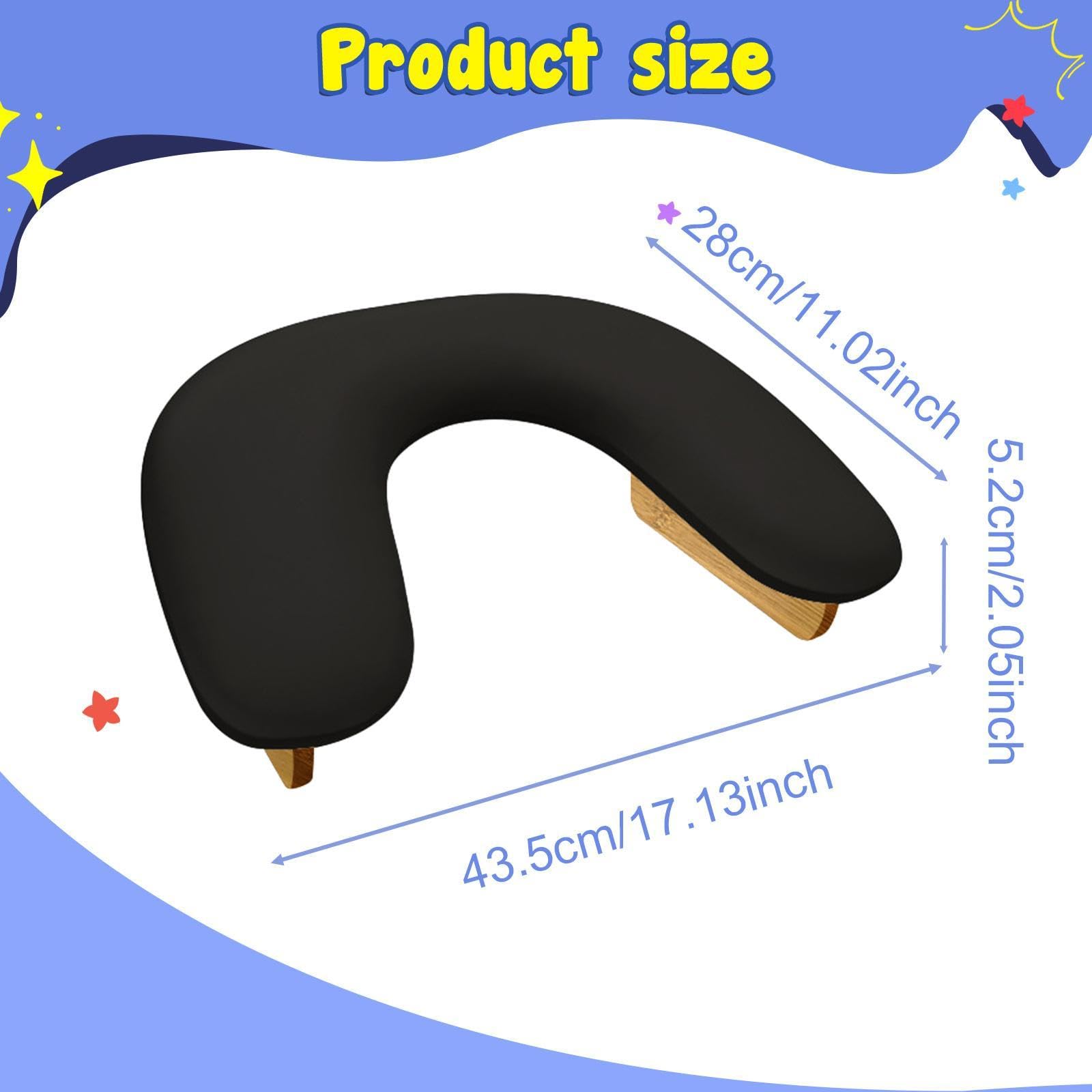Reposabrazos Ergonómico Y Cómodo para Manicuras, Decoración de Uñas Y Accesorios de Maquillaje, Negro