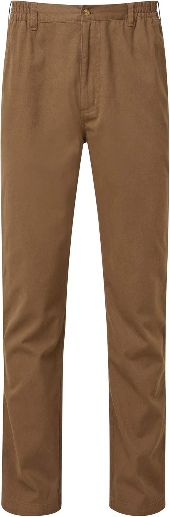 Cotton Traders Men's Flat Front Comfort Trousers 27 Inch Length Colour