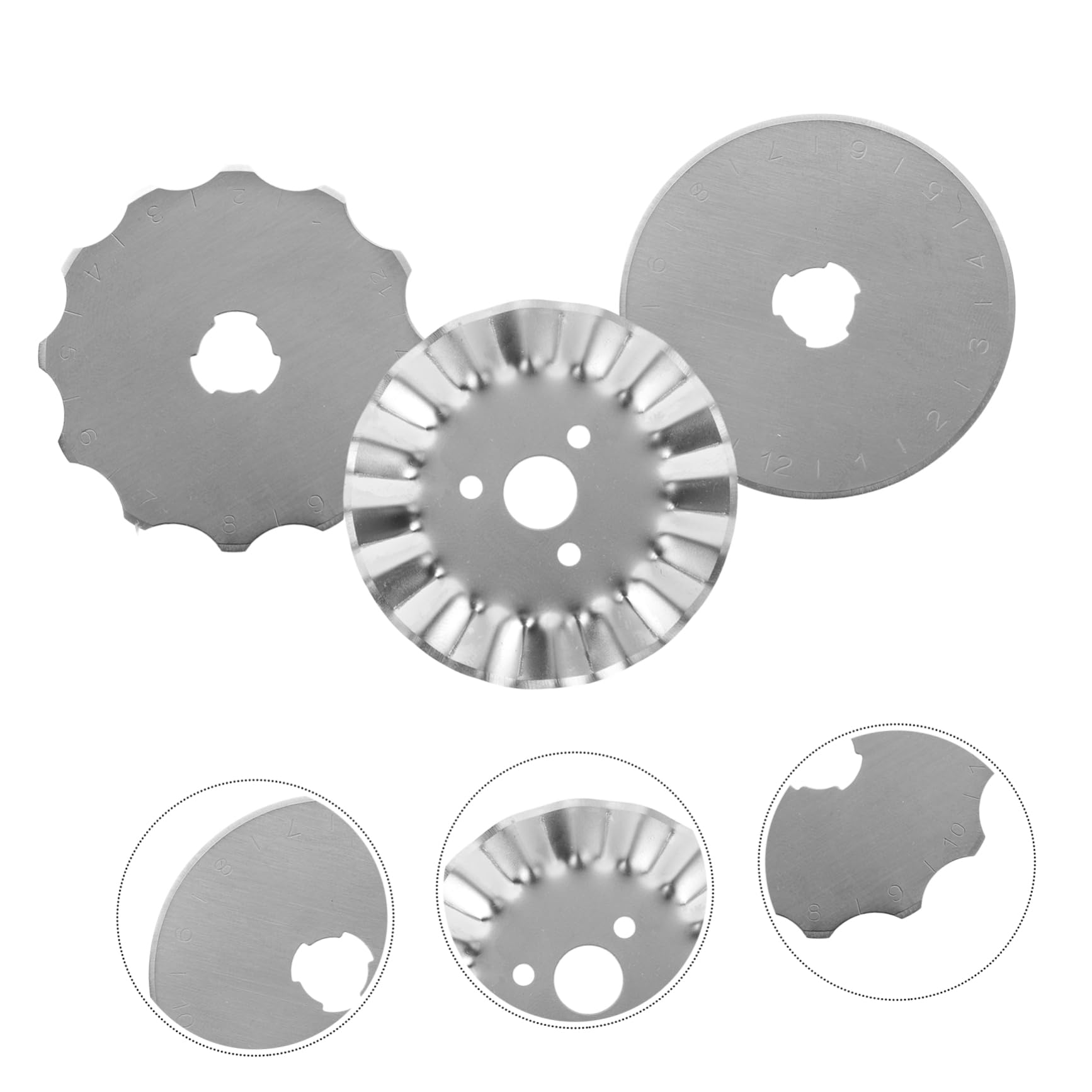 Sewroro 30stücke Rotary Cutter Klingen Teilig Titanbeschichtete Ersatzklingen Für Hochwertige Edelstahlklingen Für Präzises Schneiden Heim Büro Und Schule