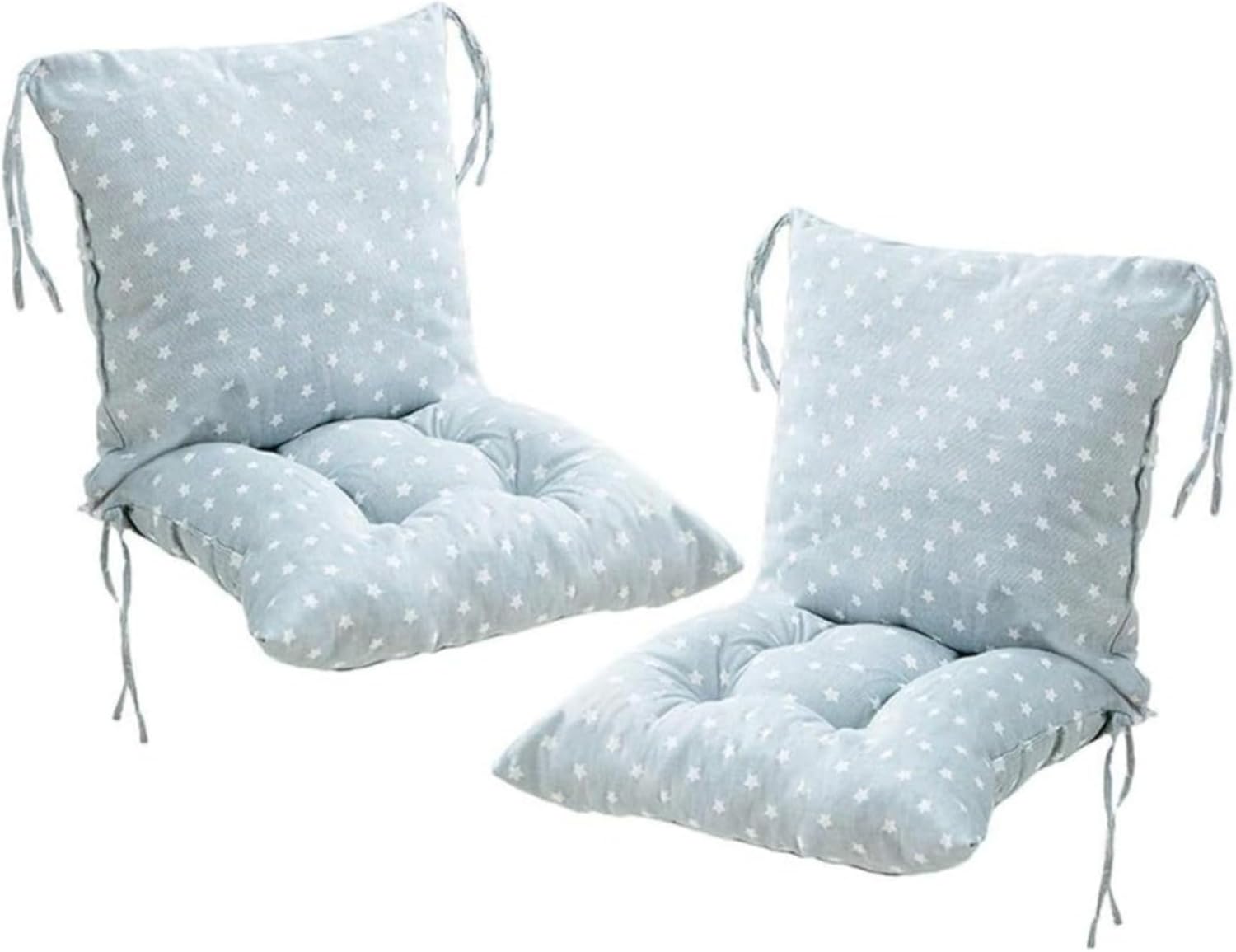 AOPEZIA Stuhlkissen 40x80cm Mit Rückenlehne - Chenille Polsterauflage Für Gartenstühle | Mit Haltebändern