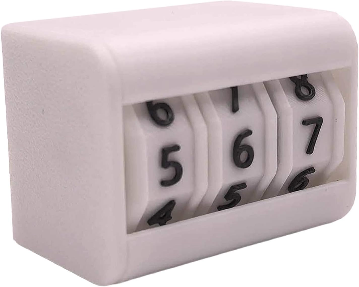 Sharplace Life Counter Tabletop Counter with 3-Digit Display, Timer, Daily Planner And Goal Setting, Made of PP Material for Study, Board Game, White