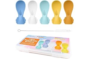 Baby Food Pouch Adapter Tops & Silicone Spoons
