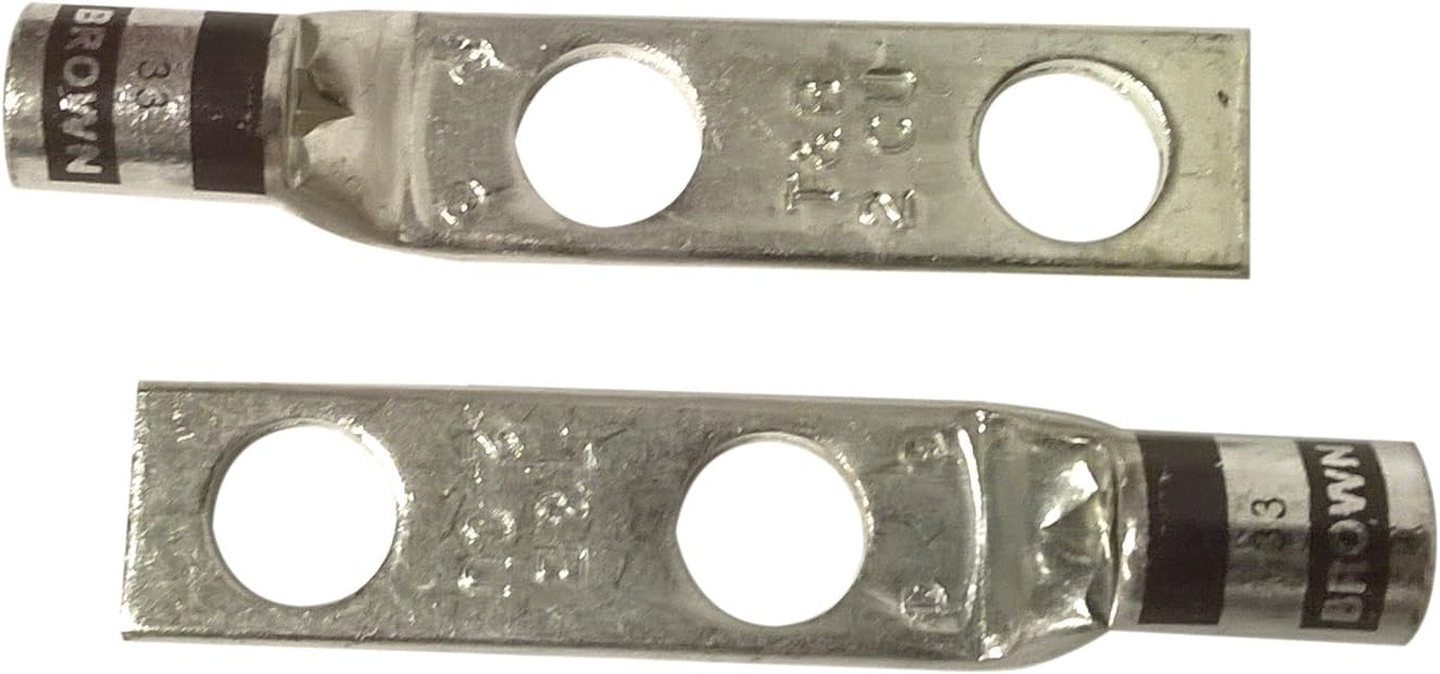 Thomas & Betts Copper Lug SB, 2H 3/8" 2AWG p/n 25630695257, Box/50