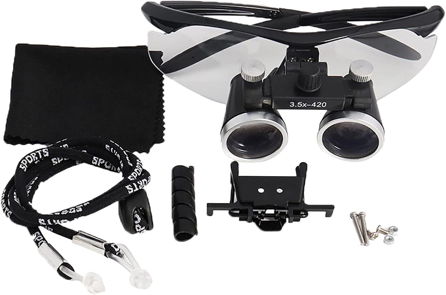 iksvmsis Lupa Dental 3.5, Lupas Binoculares Quirúrgicas, Head Mounted Dental Surgical Binocular Loupe, Lupa De Laboratorio Dental Utilizado En Ortopedia Microcirugía Cirugía