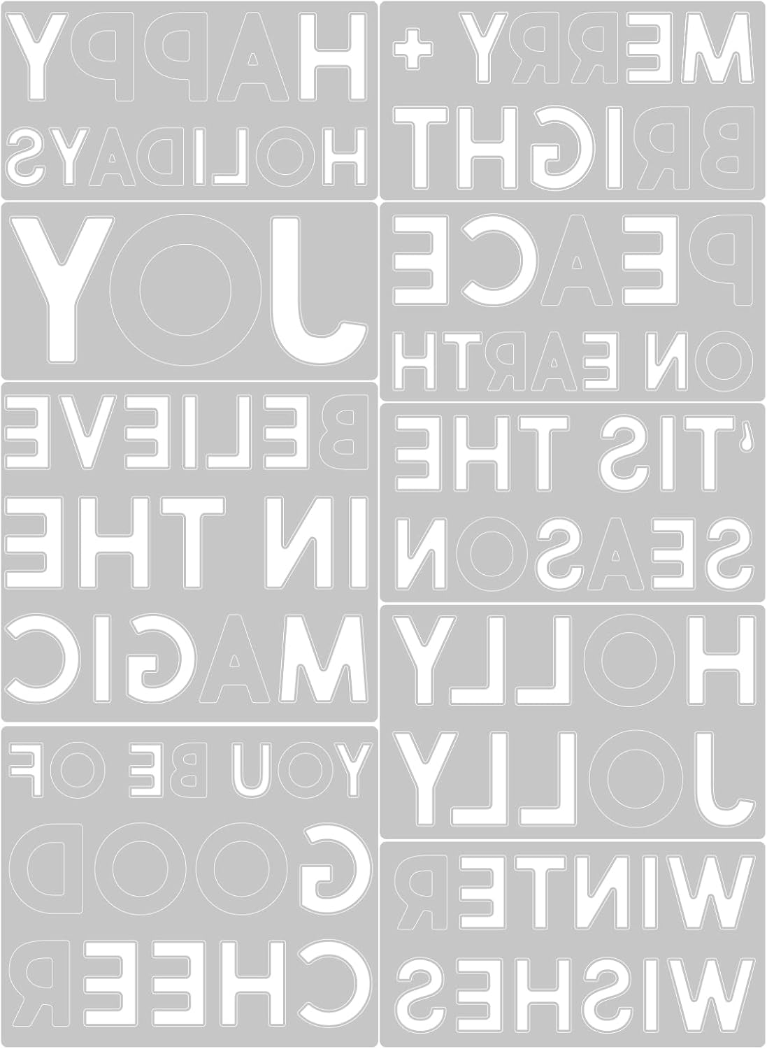 Sizzix Thinlits Die Set 9PK Bold Text Christmas by Tim Holtz | 666062 | Chapter 4 2022
