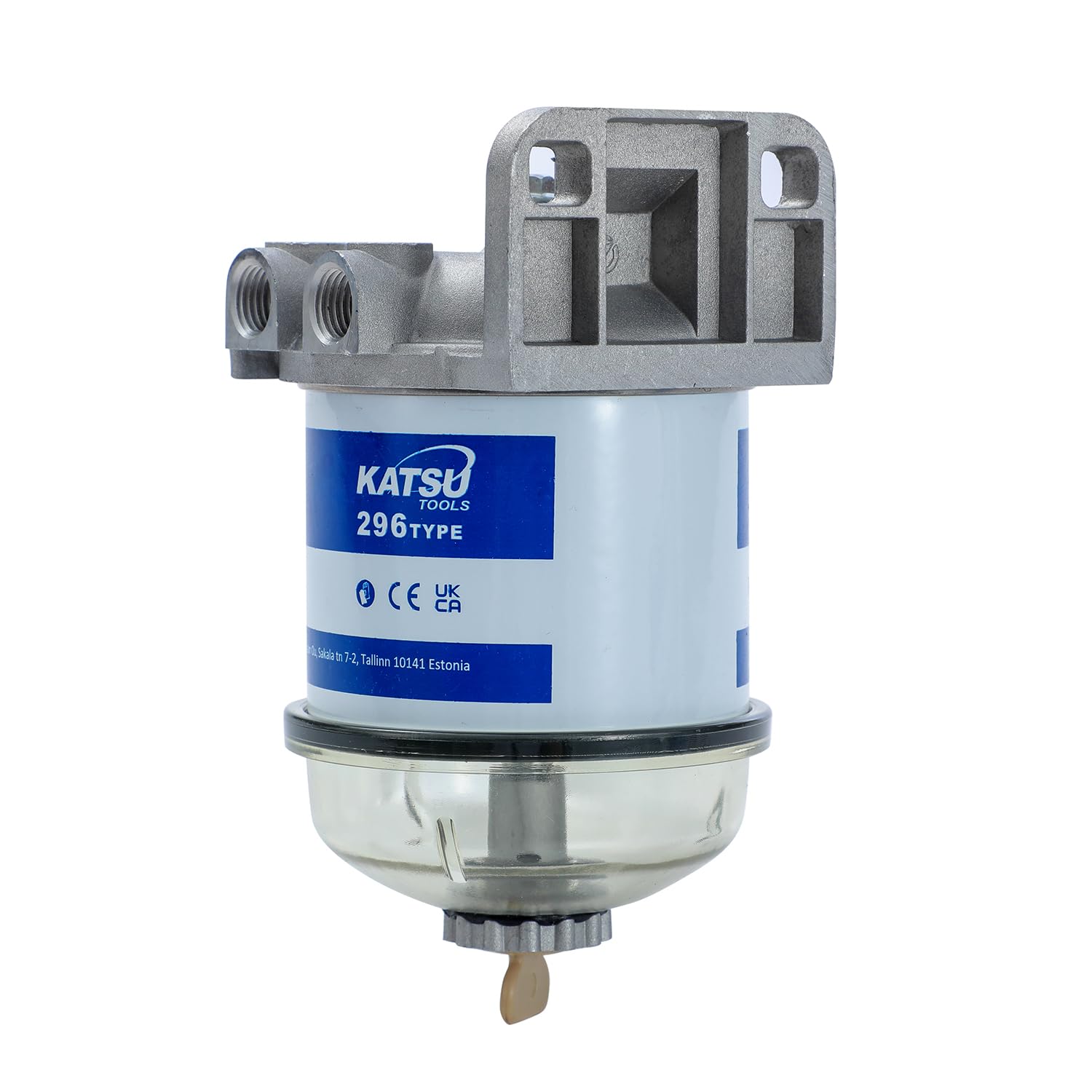 KATSU Tools Diesel-Wasserabscheider-Filter R12T mit 2 Ersatzfiltern, für Dieselmotoren, Boote, Lkw, Traktoren und Stromgeneratoren, Modell 482731X