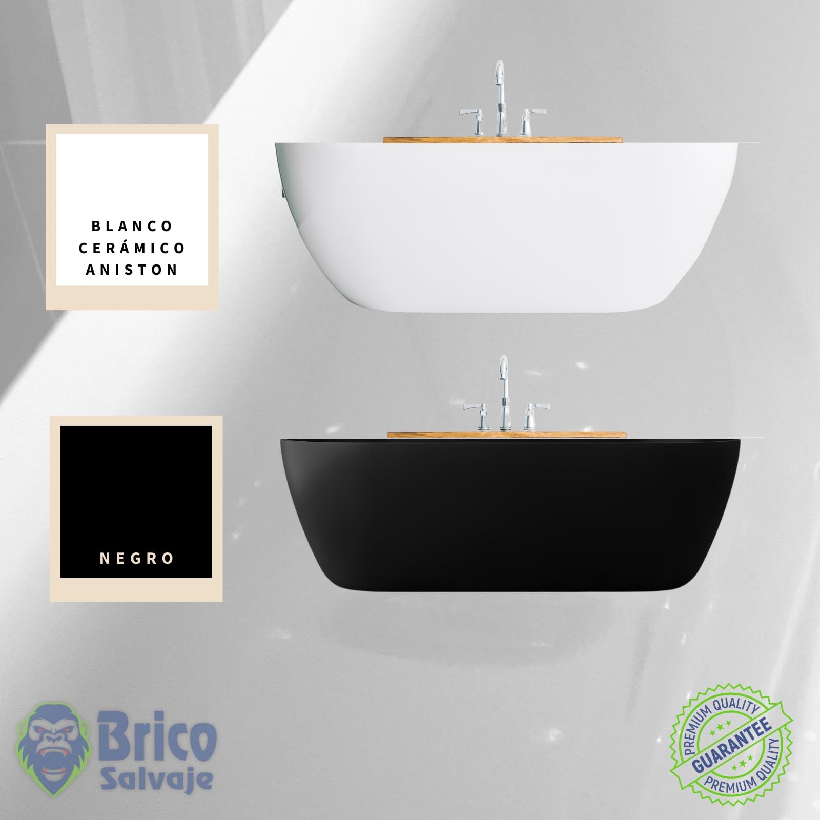 Pintura para Bañeras Acabado SATINADO Dos Componentes 600+150 ML | Fácil Aplicación | Acabado Cerámico | Impermeable (Scarlett beige claro)