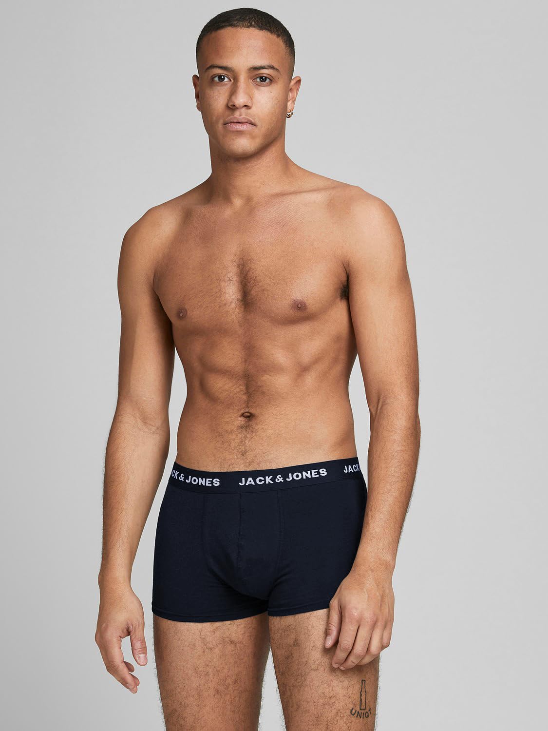 JACK & JONES Bokserki męskie, 10 sztuk, jednokolorowe, granatowy blezer, XXL