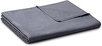 Vista 10 de YnM Exclusiva funda de edredón refrescante para mantas con peso con 16 cuerdas (azul gris, 48 x 72 pulgadas)