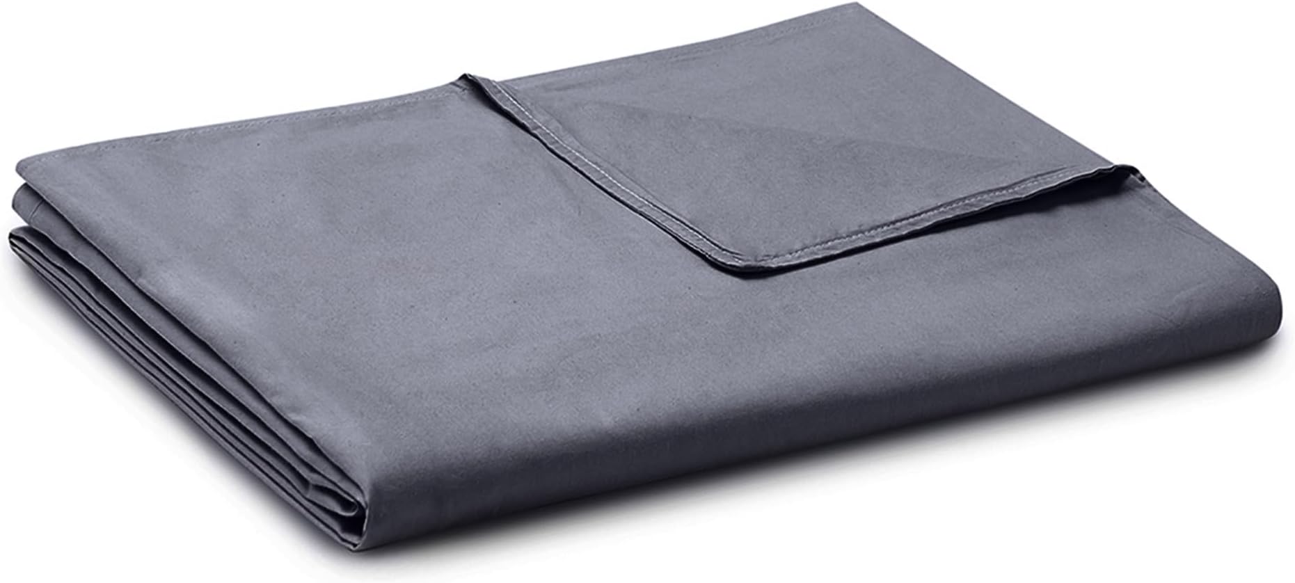YNM Exclusive Cotton Duvet Cover for Weighted Blankes (Dark Grey, 48"x72")