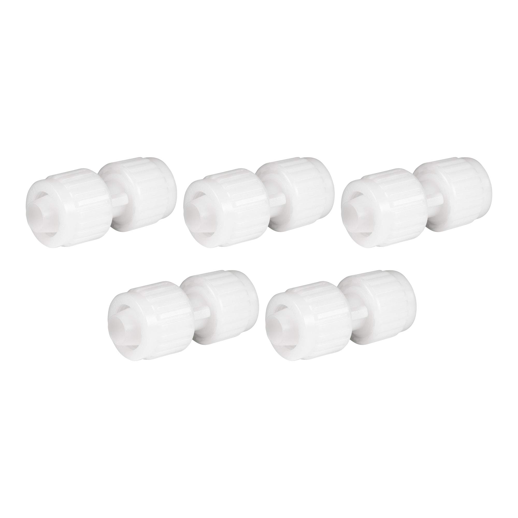 RecPro RV Plumbing Hardware | 06840 | Acoplador de compresión a compresión de 0.5 pulgadas | Accesorios de tubería Pex (5 accesorios)