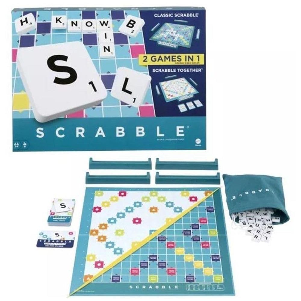 Scrabble 2W1 Wersja Węgierska Polska Gra Logiczna Polish Board Game Po Polsku