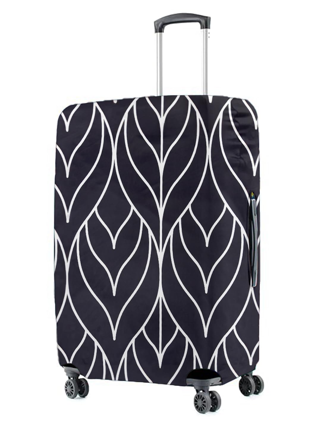 Cortina Funda protectora ecológica para equipaje con estampado abstracto | Grande | Se adapta a equipaje de 26 a 30 pulgadas | Poliéster y elastano | 72 cm (28 pulgadas) | Protectores de maleta de