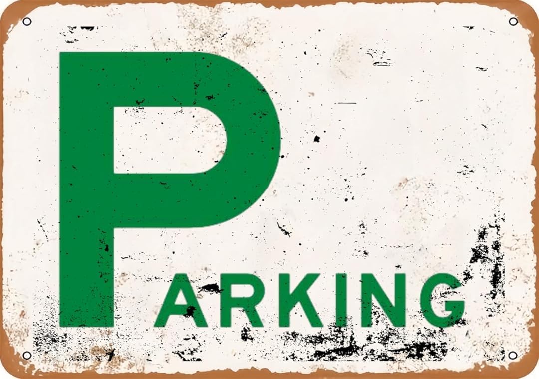 Parking No Area Retro for Home Garage Farm Garden Bar Coffee Kitchen Wall Decor Tin Sign 8x12 Inch
