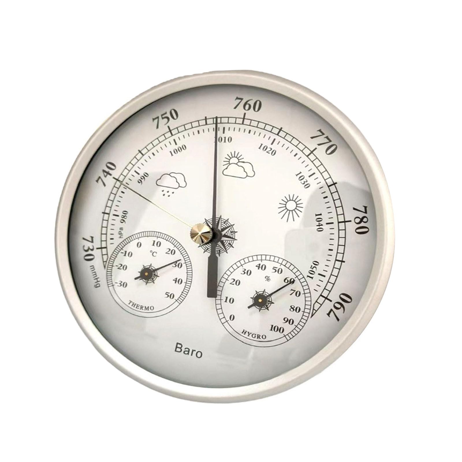 Barometers Thermometers Hygrometer Anglers Weather Companion 130mm Gauge for Humidity Temperature Pressure Waterproof Fishing Weather Systems