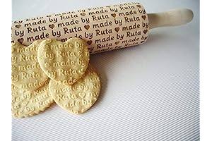 CUSTOM PERSONALIZED EMBOSSING ROLLING PIN
