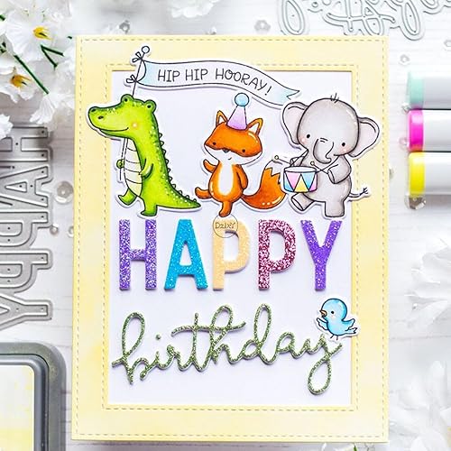 Vista 15 de DzIxY Shadow Just Note - Troqueles de corte de metal para hacer tarjetas, kit de álbumes de recortes, papel en relieve, troquelados, plantillas de 40