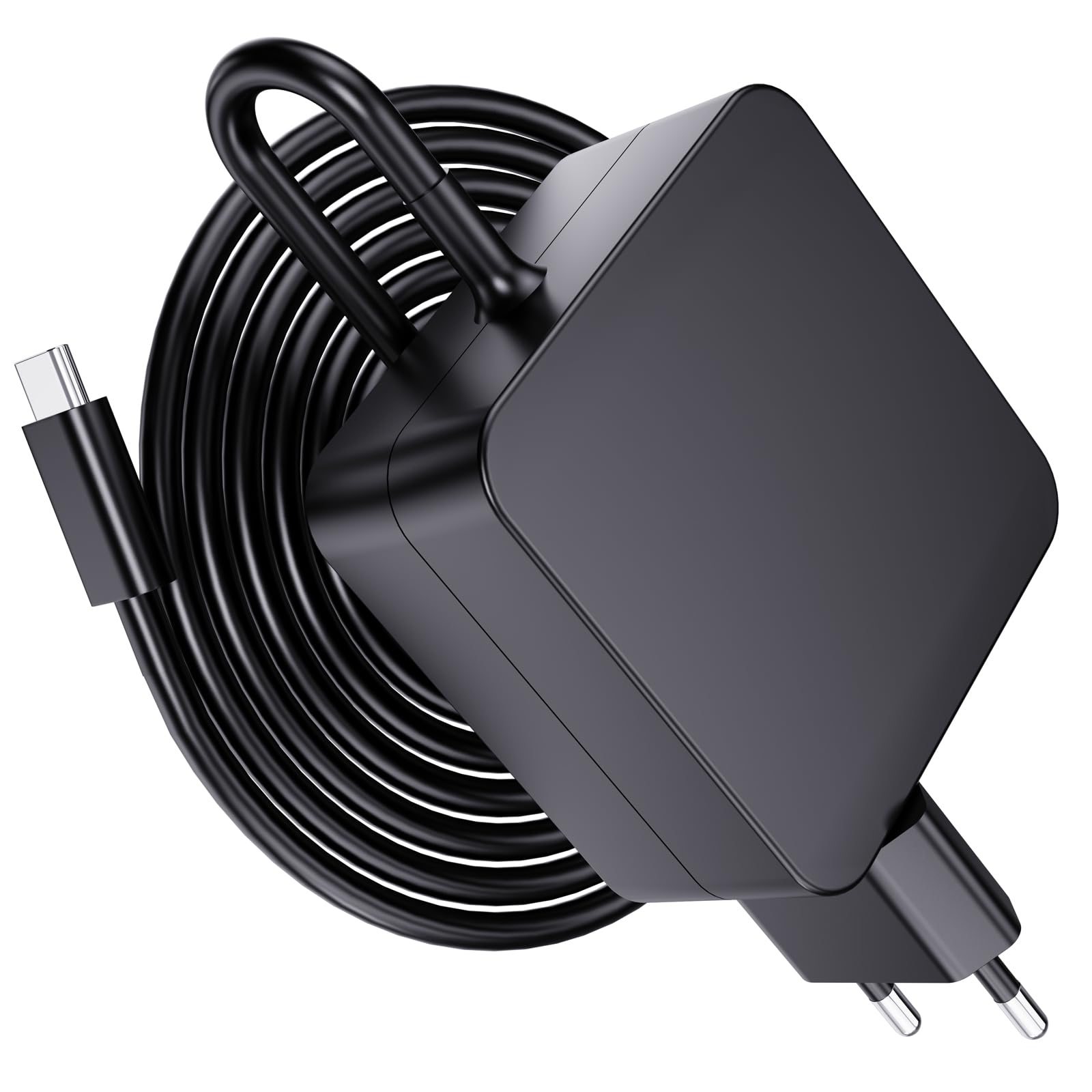 65W USB C Ladegerät Kompatibel mit Microsoft Surface Pro X 1796 1769 1800 Surface Pro 11 10 9 8 7+ 7 kompatibel mit Nintendo Switch Huawei Matebook HP Spectre Laptop Adapter Netzteil