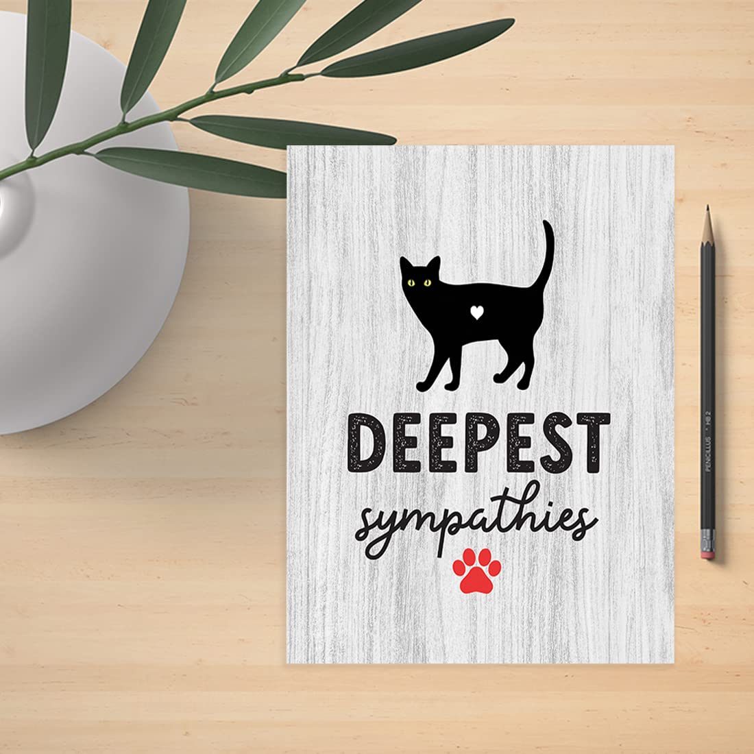 Amazon.com : Andaz Press Jumbo Pet Sympathy Card with Envelope